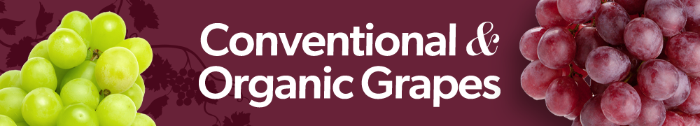 Conventional and Organic Grapes