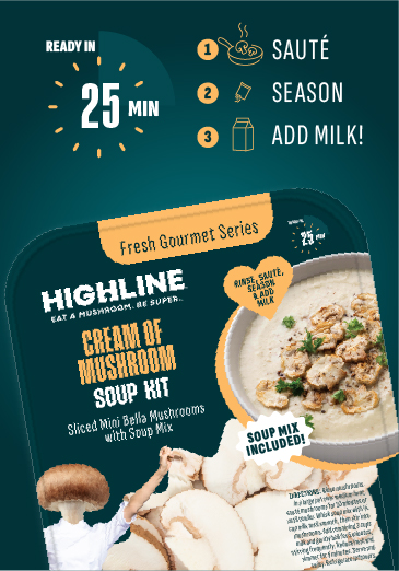 Highline Mushrooms - Cream of Mushroom Soup Kit