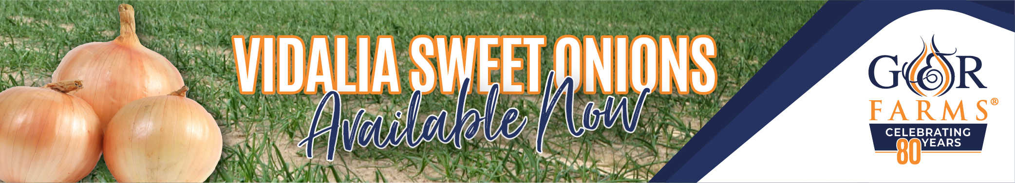 Vidalia Sweet Onions Available Now!