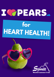I love pears for heart health!