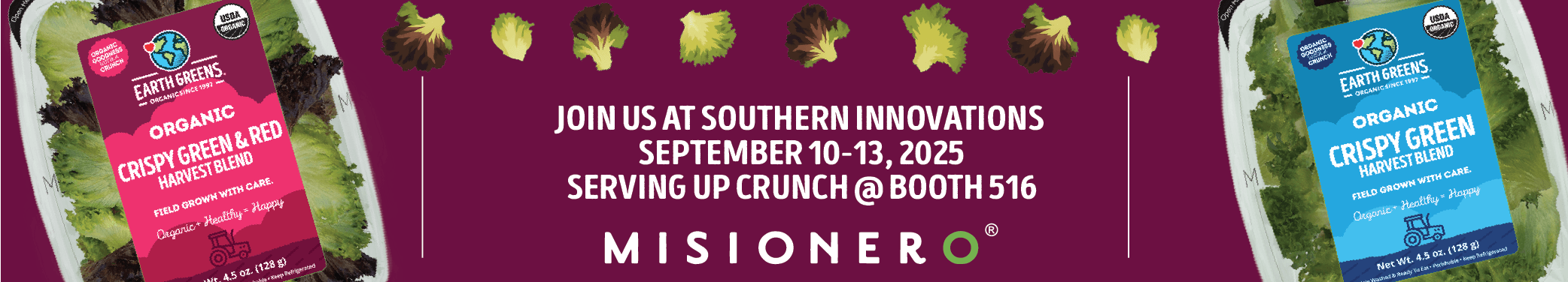 Join us at Southern Innovations - September 10-13, 2025 - Serving up crunch at Booth number 516 - Misionero