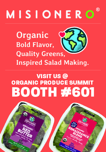 Misionero - Organic Bold Flavor, Quality Greens, Inspired Salad Making - Visit us at OPS booth number 601