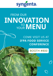 From our Innovation to your menu IFPA Foodservie Booth 800