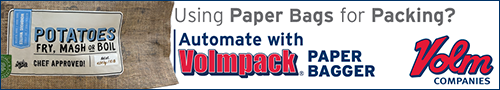 Volm Companies - Using paper bags for packing - Automate with Volmpack papper bagger