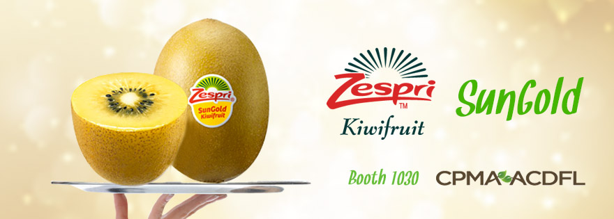 Zespri to Feature Newest Kiwifruit Variety SunGold at CPMA 2014