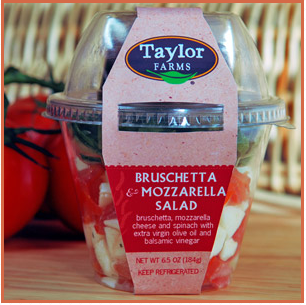 Taylor Farms' Innovative Tomato Mozzarella Shaker Salads