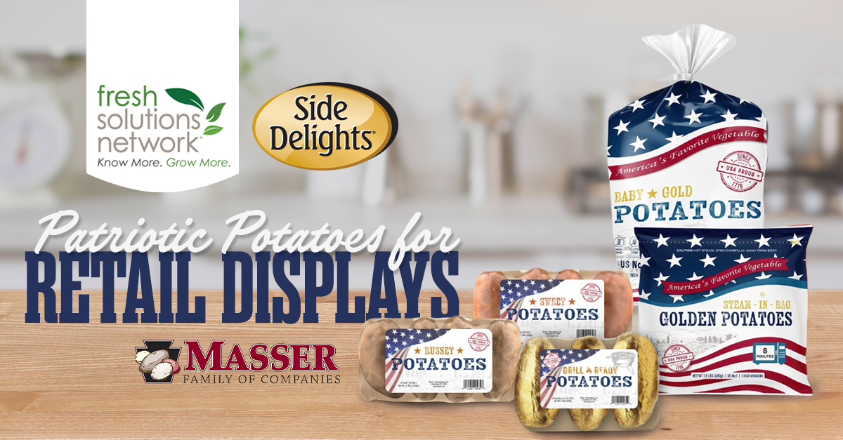 Masser Family of Companies Celebrates America’s 250th Anniversary with Patriotic Potatoes for Retail Displays; Dave Masser Comments