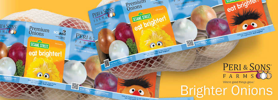 Peri &amp; Sons Offers Consumers eat brighter! Branded Onion Packaging