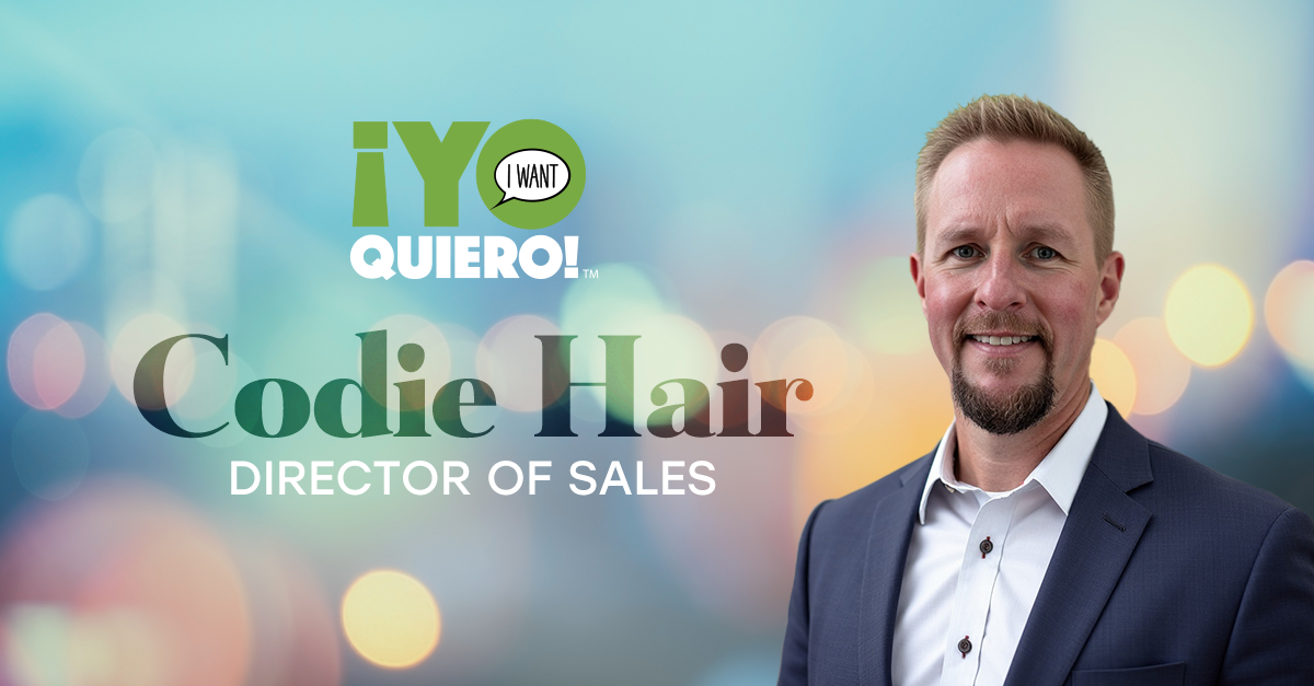 ¡Yo Quiero! Adds Industry Veteran Codie Hair as Director of Sales; Jay Alley Comments