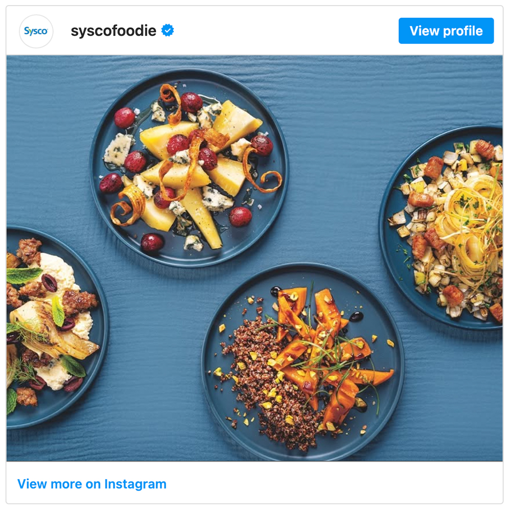 Get social with Sysco  | January 3, 2025 5:00 AM