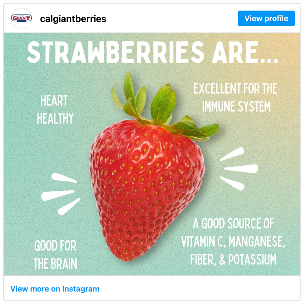 Get social with California Giant Berry Farms | January 30, 2025 10:30 AM