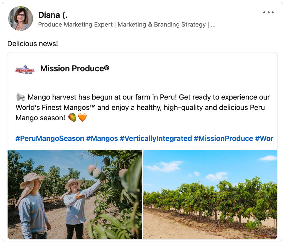Get social with Mission Produce | February 7, 2025 10:30 AM