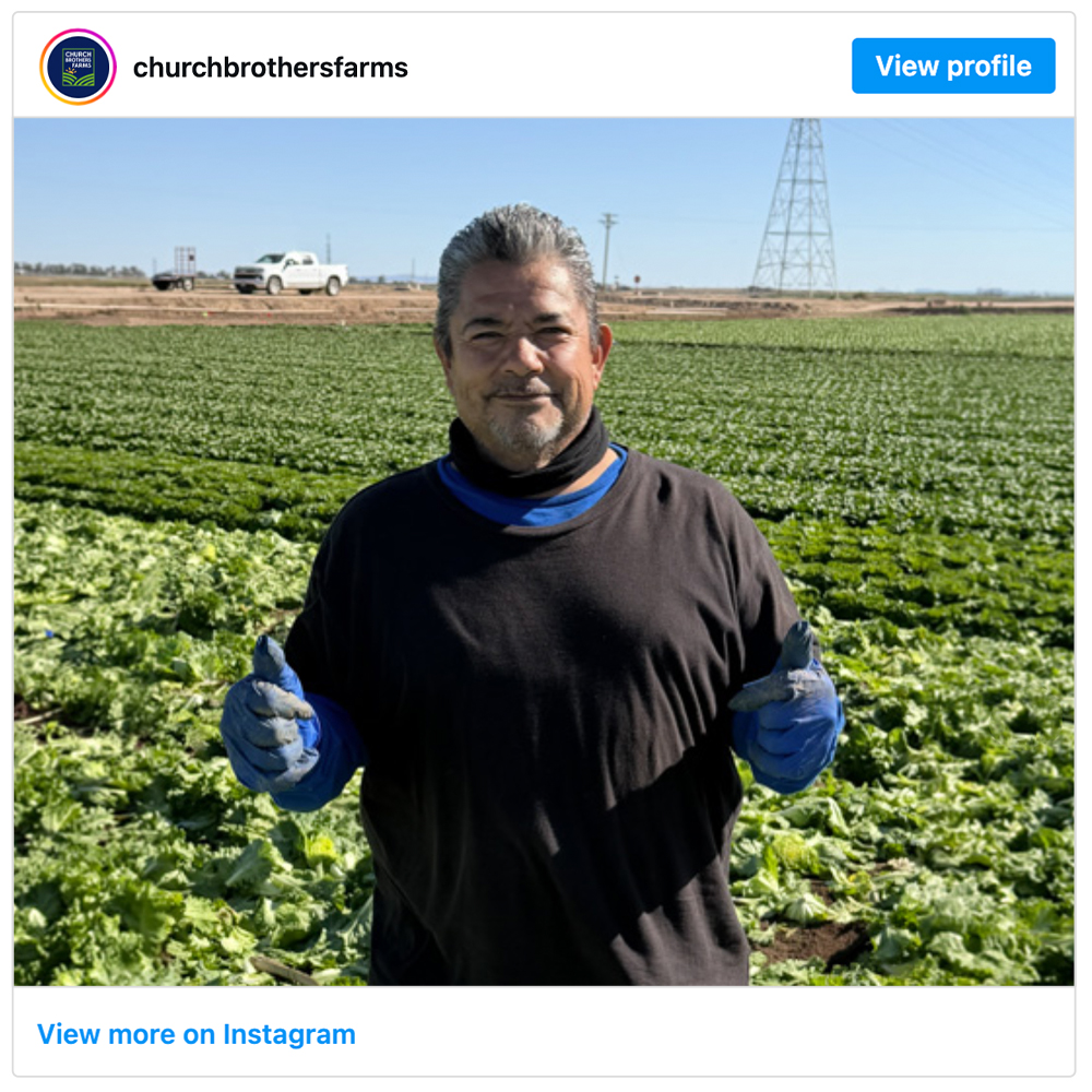 Get social with Church Bros Farms | April 10, 2026 11:30 AM