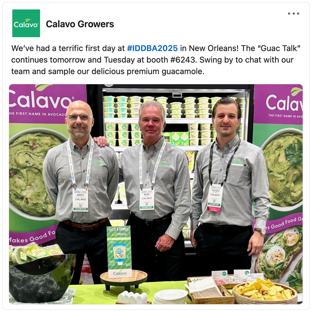 Get social with Calavo Growers | June 12, 2025 10:30 AM