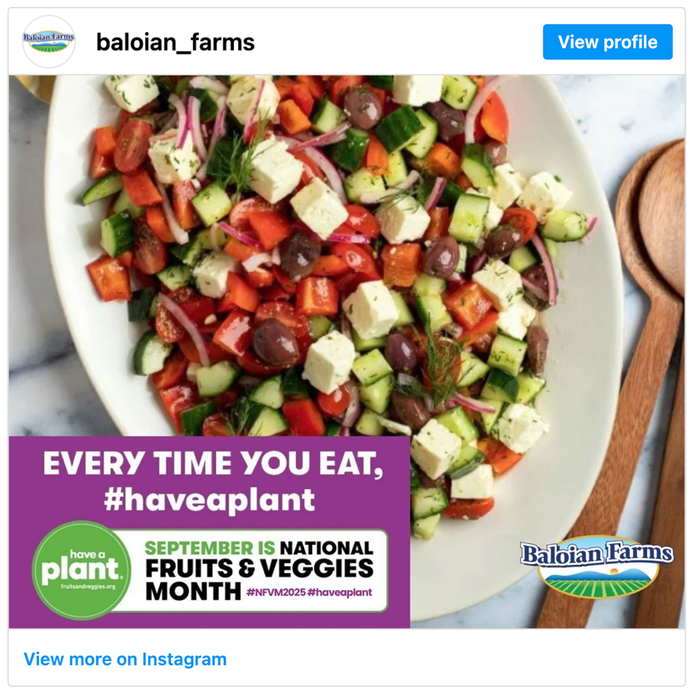 Get social with Baloian Farms | September 11, 2025 5:00 AM