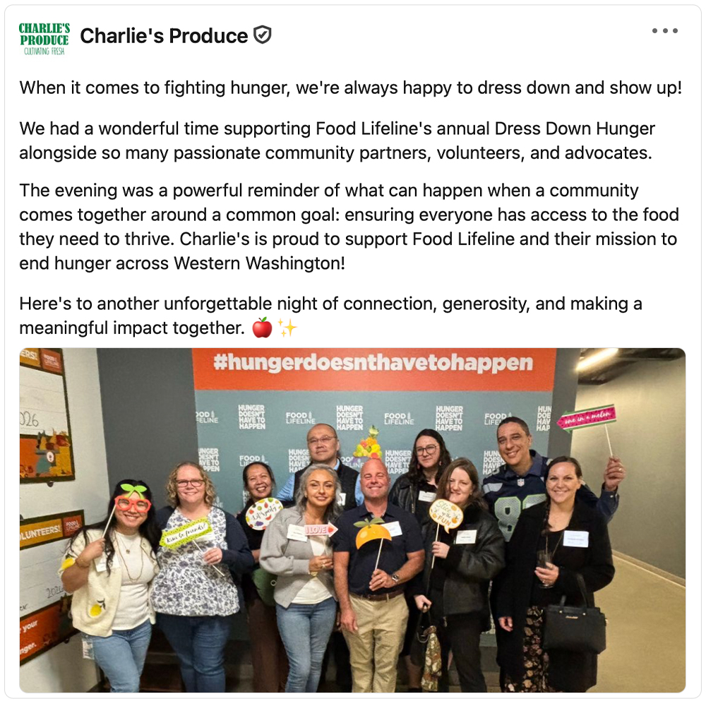 Get social with Charlie's Produce | October 1, 2026 5:00 AM
