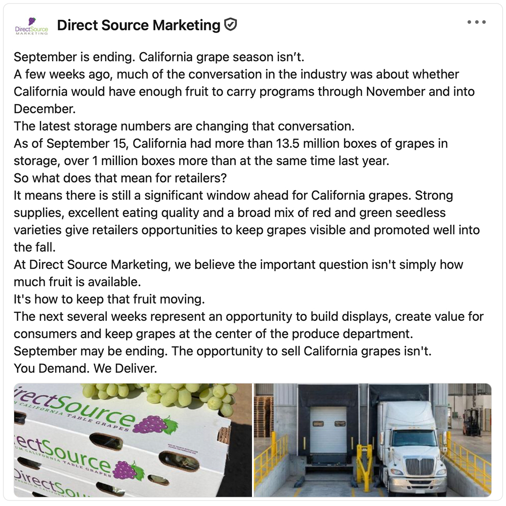 Get social with Direct Source Marketing | October 2, 2026 5:00 AM