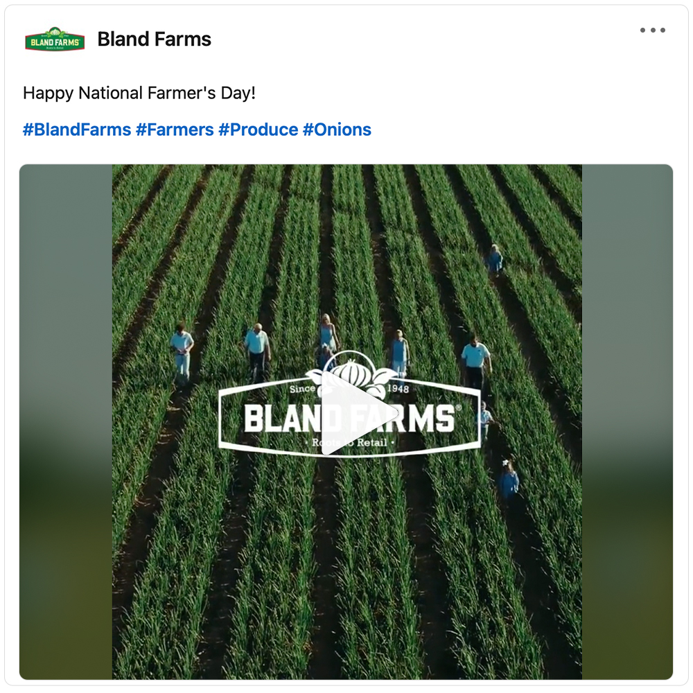 Get social with Bland Farms | October 20, 2025 5:00 AM