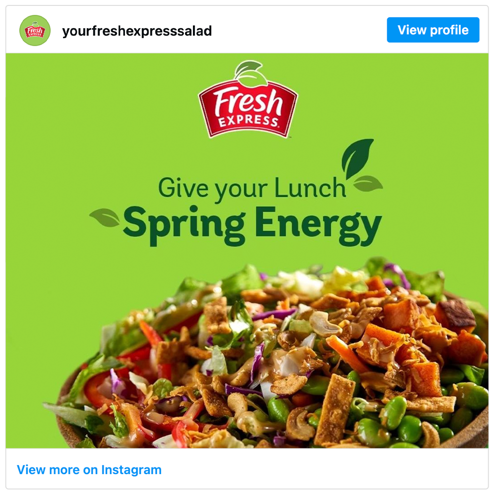 Get social with Fresh Express | March 19, 2026 6:00 AM