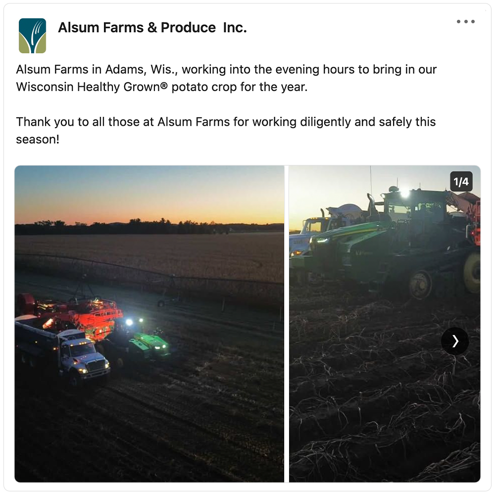Get social with  Alsum Farms & Produce | October 19, 2026 5:00 AM