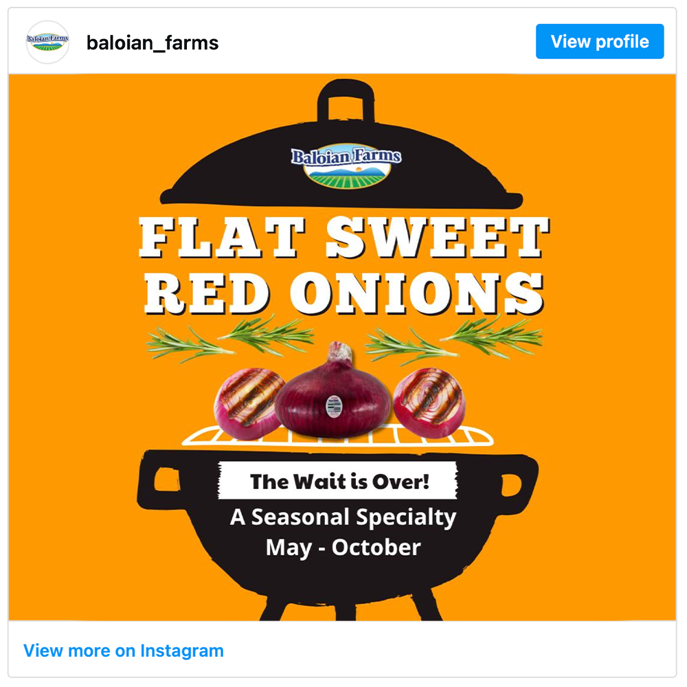 Get social with Baloian Farms | May 26, 2026 5:00 AM