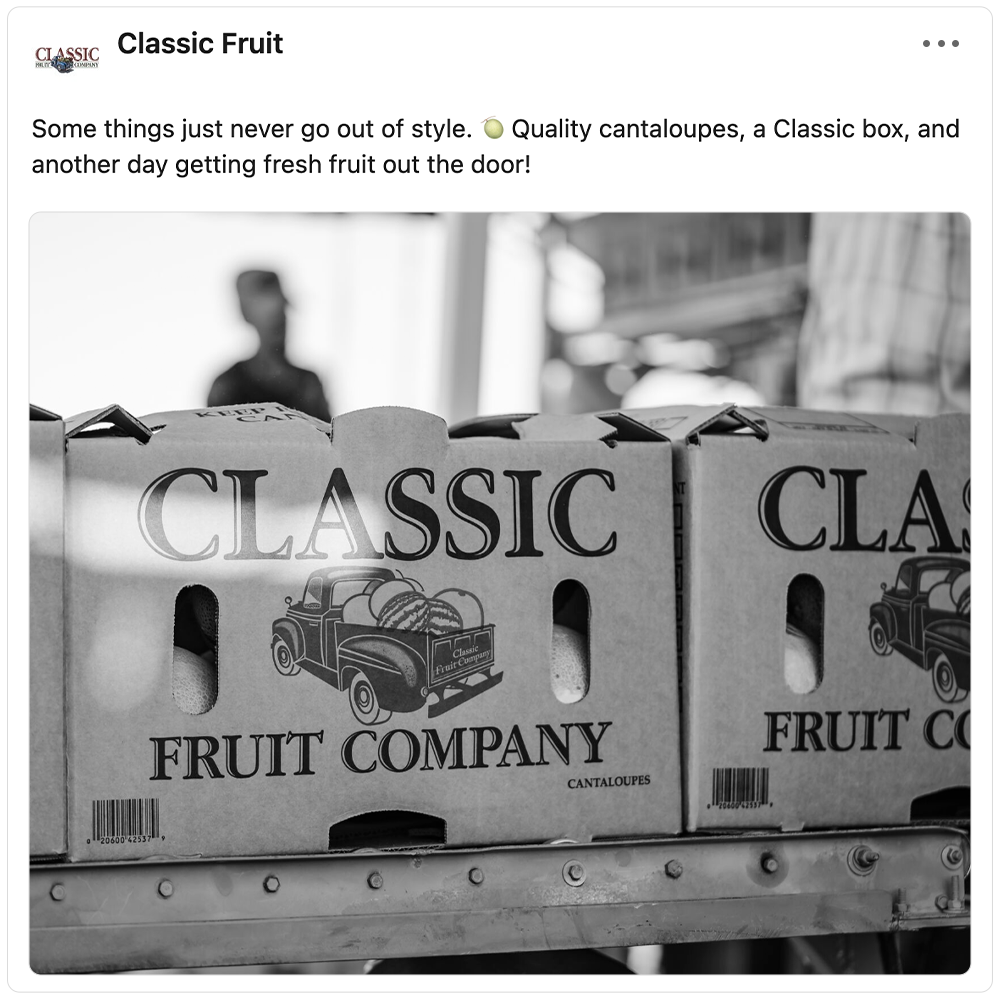 Get social with Westside Produce/Classic Fruit Company | October 13, 2026 5:00 AM