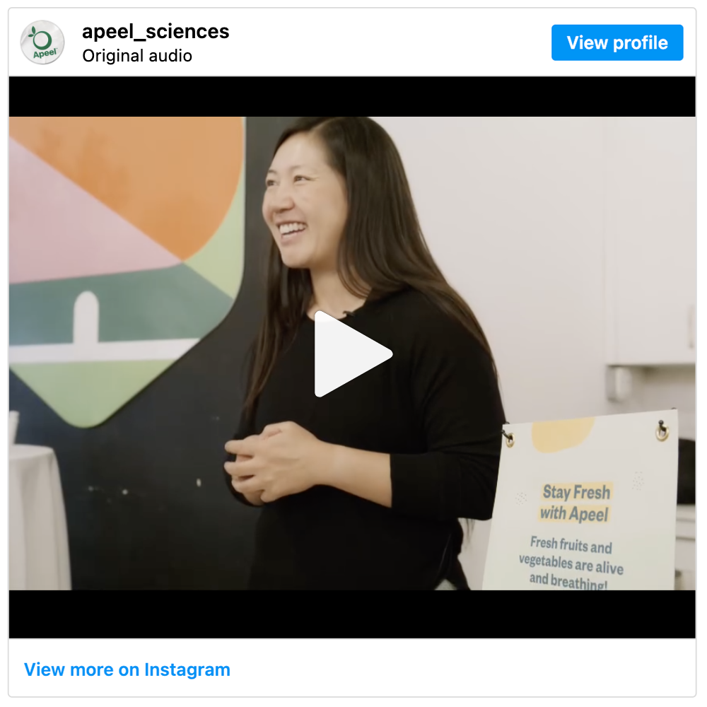Get social with Apeel Sciences | January 28, 2025 10:30 AM