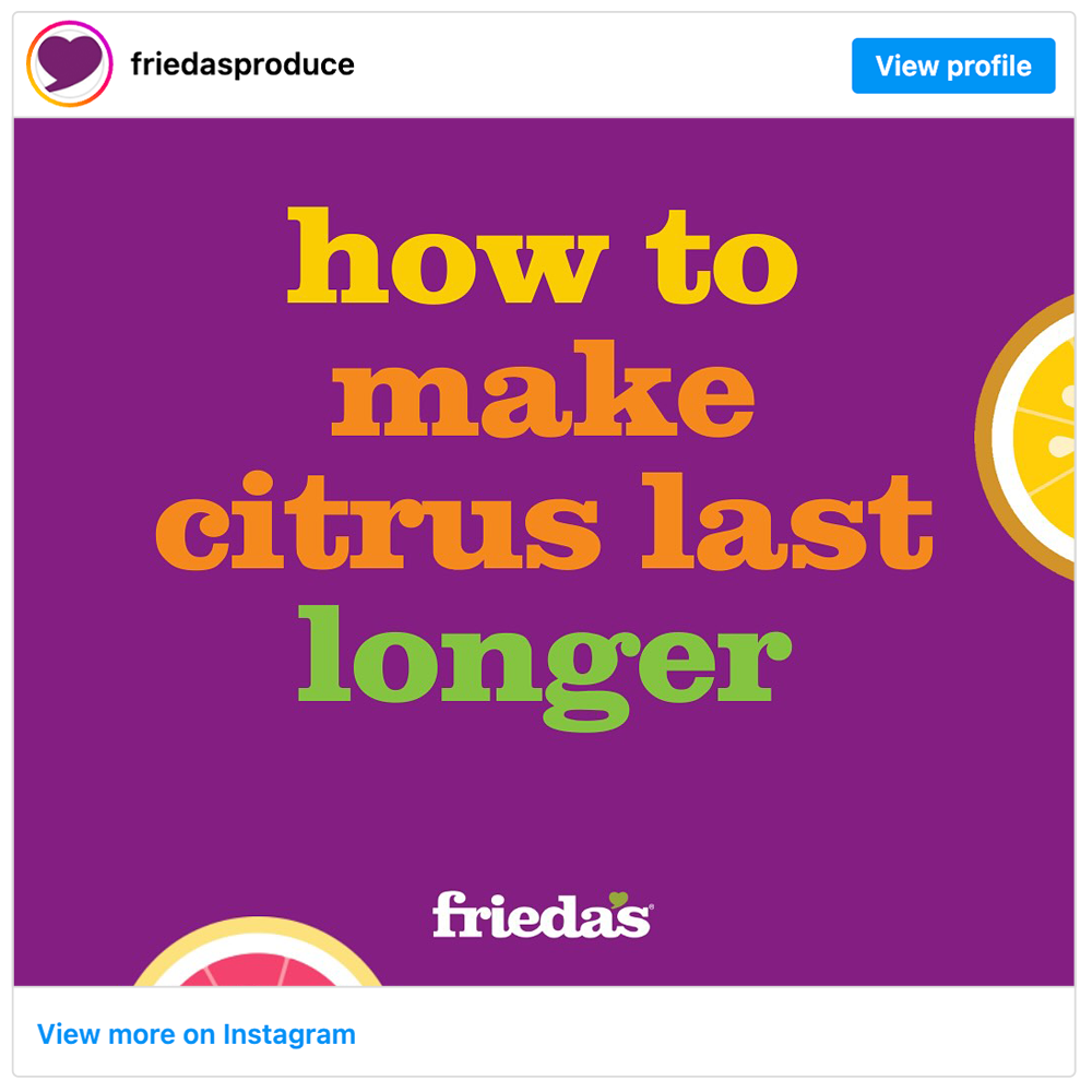 Get social with Frieda's | January 29, 2025 10:30 AM