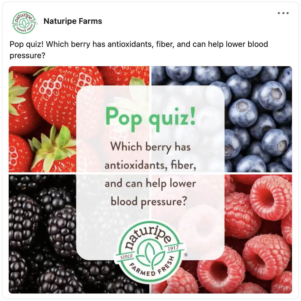 Get social with Naturipe | January 28, 2025 5:00 AM