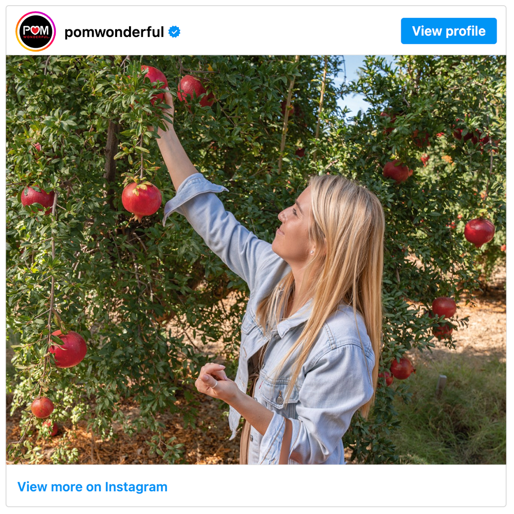 Get social with  POM Wonderful  | October 28, 2025 10:30 AM