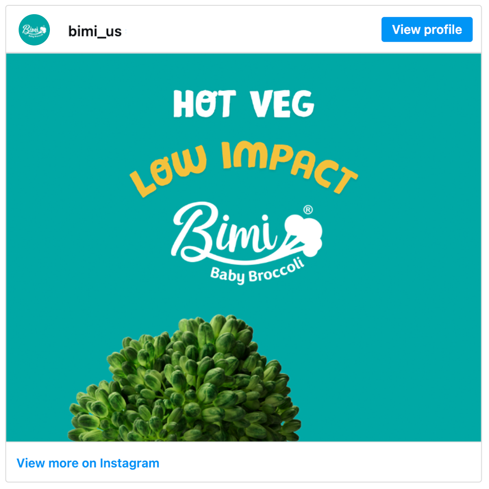 Get social with Bimi Baby Broccoli - SAKATA | April 28, 2026 10:30 AM