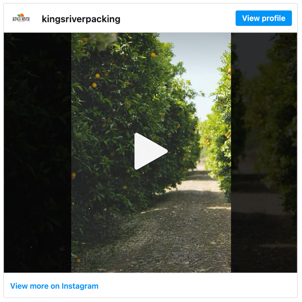 Get social with Kings River Packing | April 28, 2026 10:30 AM