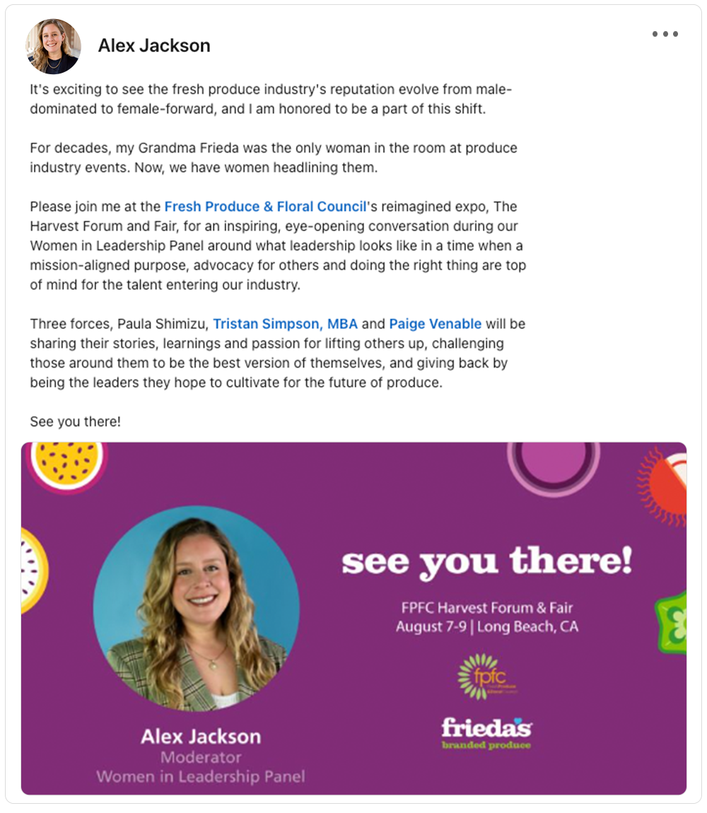 Get social with Frieda's | July 28, 2025 10:30 AM