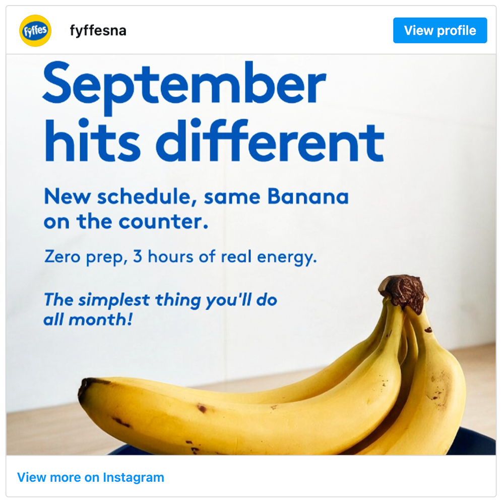 Get social with Fyffes North America | September 16, 2026 5:00 AM