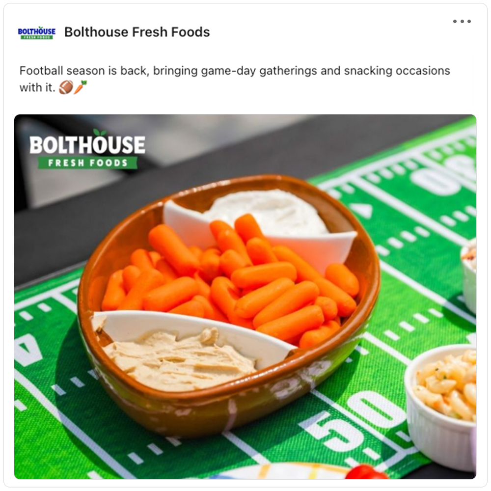 Get social with Bolthouse™ Fresh | September 18, 2026 5:00 AM