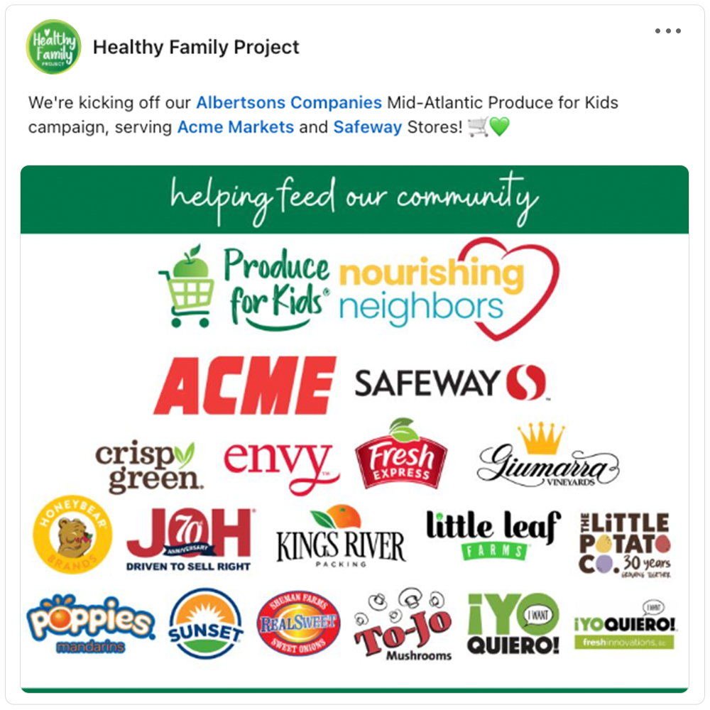 Get social with Healthy Family Project | September 18, 2026 10:30 AM