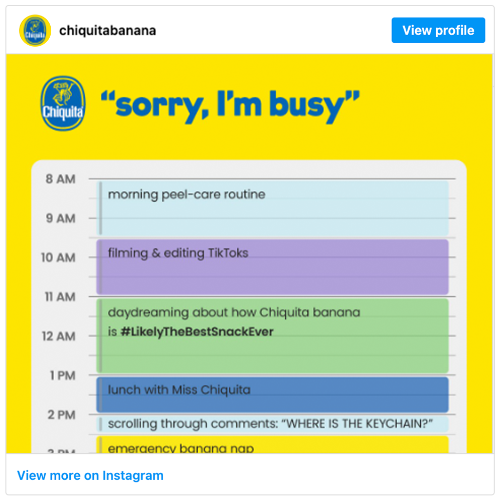 Get social with Chiquita | October 1, 2025 5:00 AM