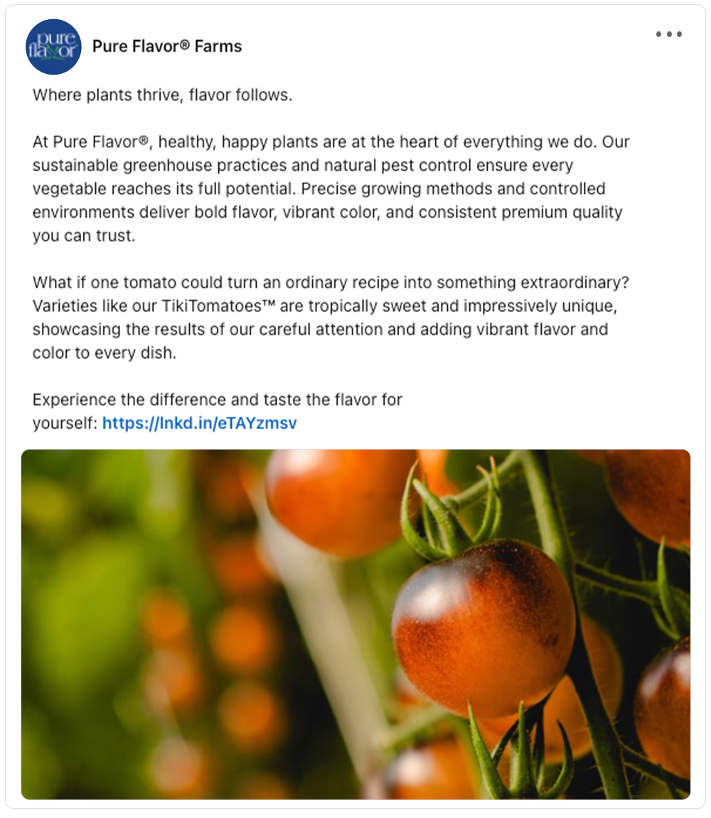 Get social with Pure Flavor | October 1, 2025 10:30 AM