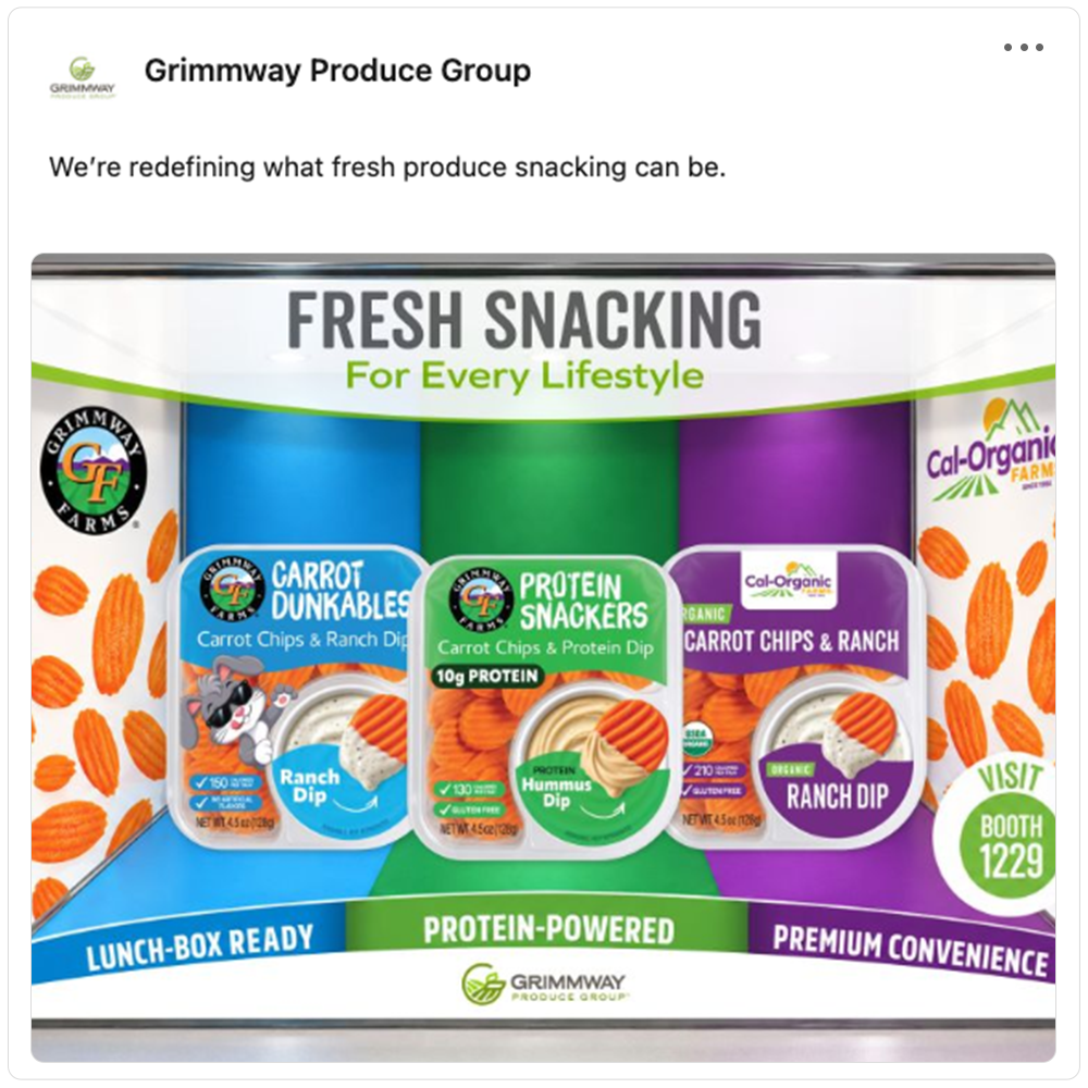 Get social with Grimmway Farms | October 23, 2026 10:30 AM