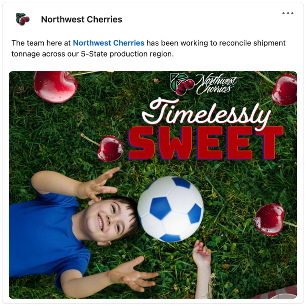 Get social with Northwest Cherry Growers | October 26, 2026 5:00 AM