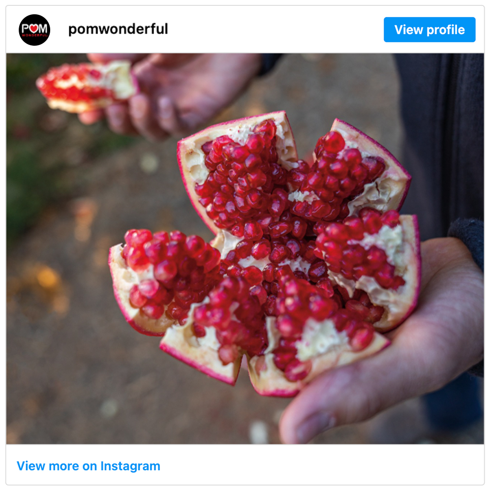 Get social with POM Wonderful  | November 6, 2025 4:00 AM