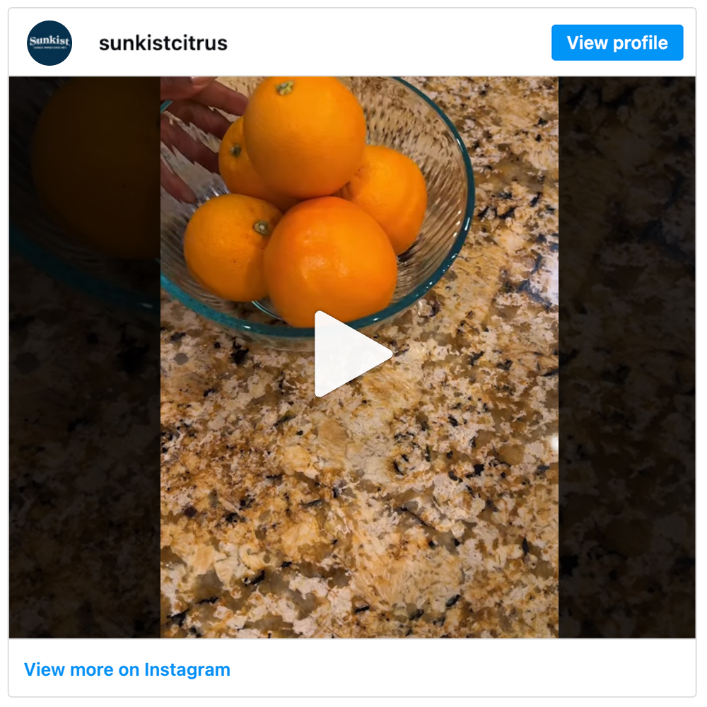Get social with Sunkist Growers | December 15, 2025 5:00 AM