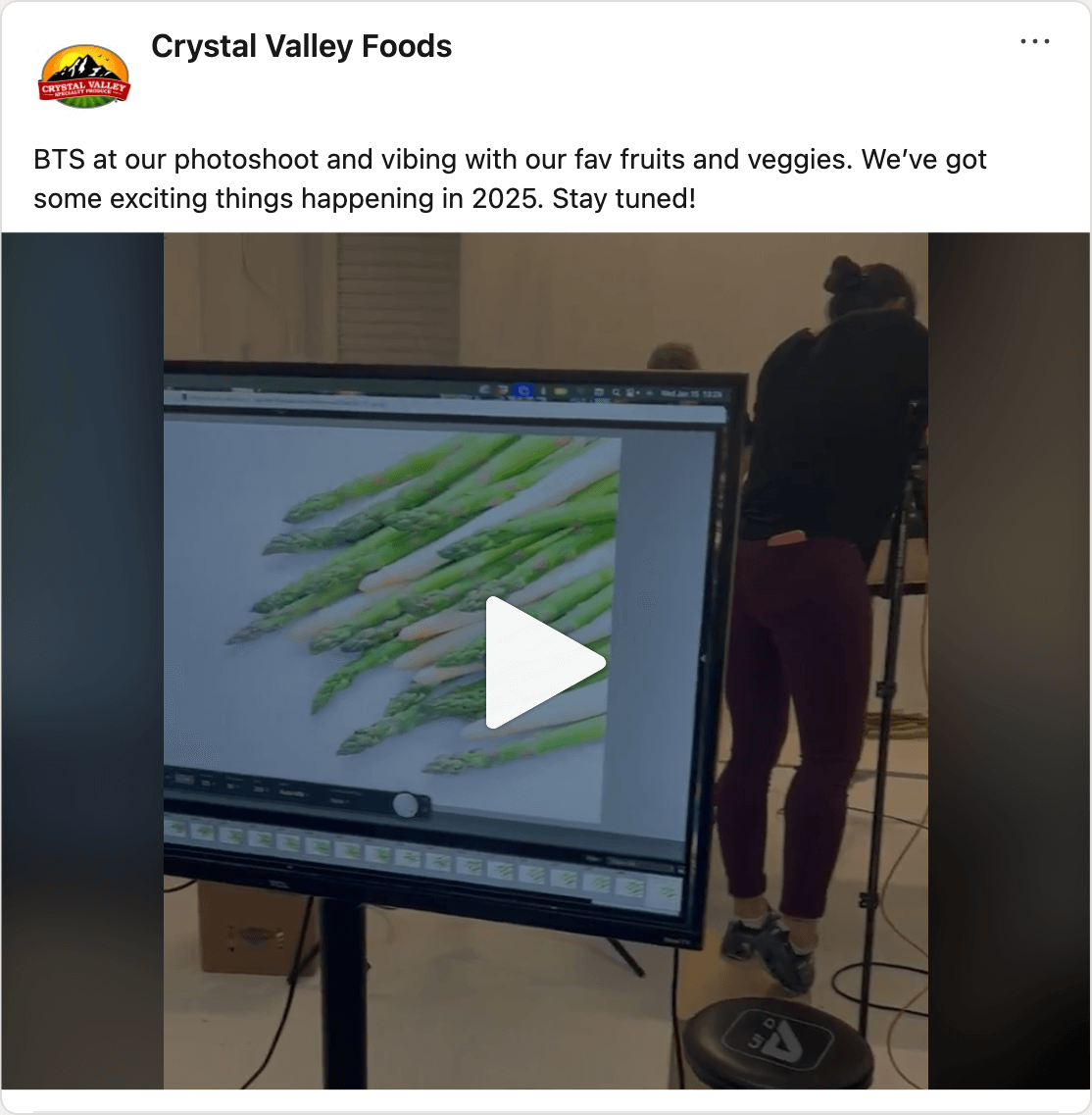 Get social with Crystal Valley Foods | January 27, 2025 5:00 AM