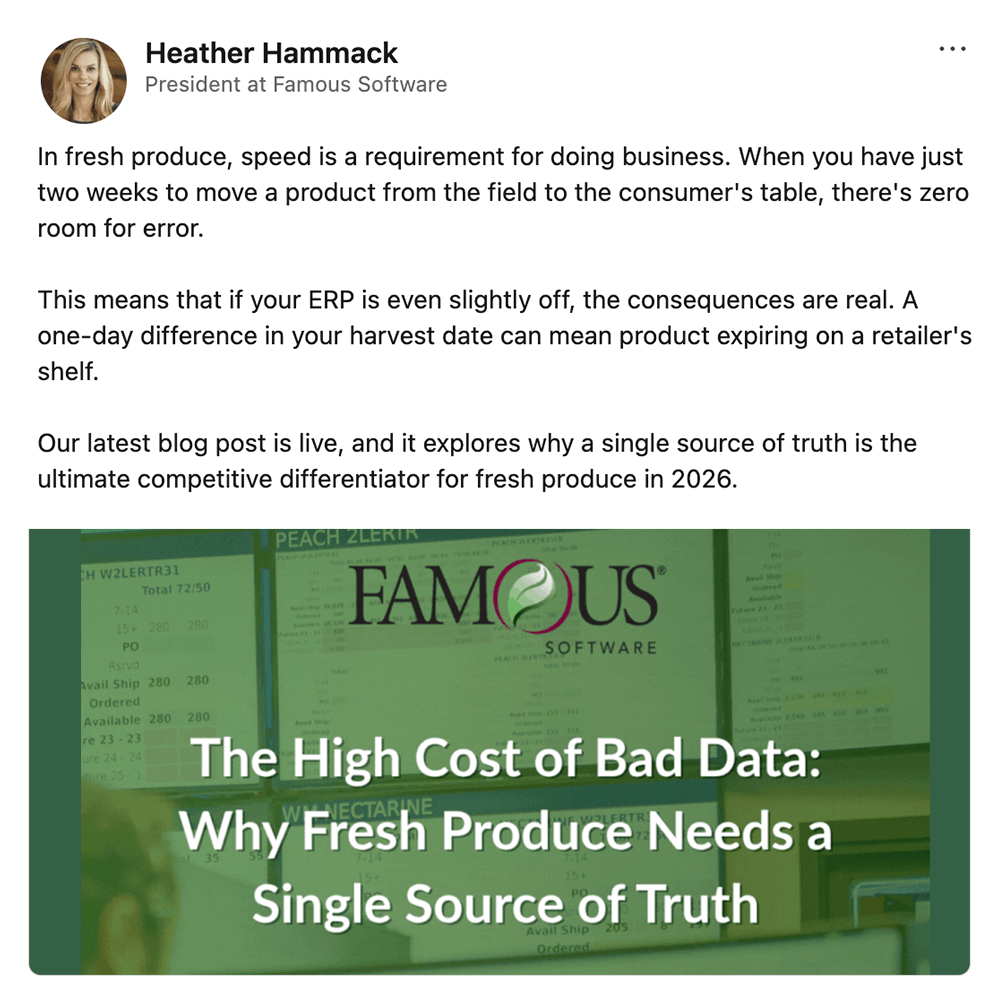 Get social with Famous Software | April 6, 2026 6:00 AM