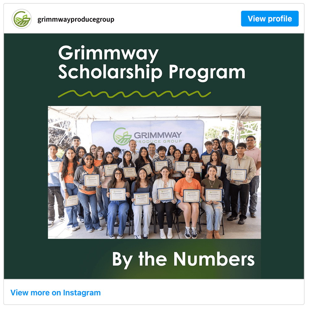 Get social with Grimmway Farms | August 19, 2026 10:30 AM