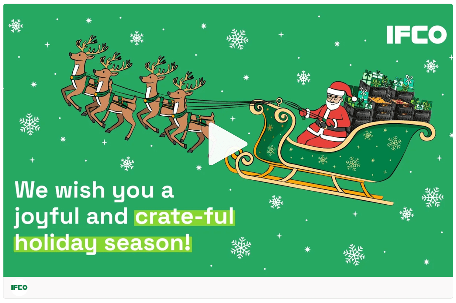 Get social with IFCO | December 31, 2024 5:00 AM