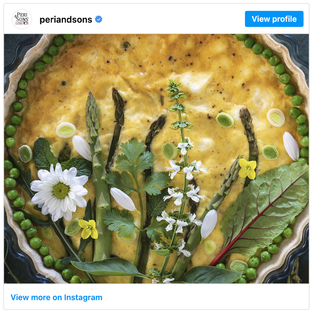 Get social with Peri & Sons Farms | April 14, 2026 10:30 AM