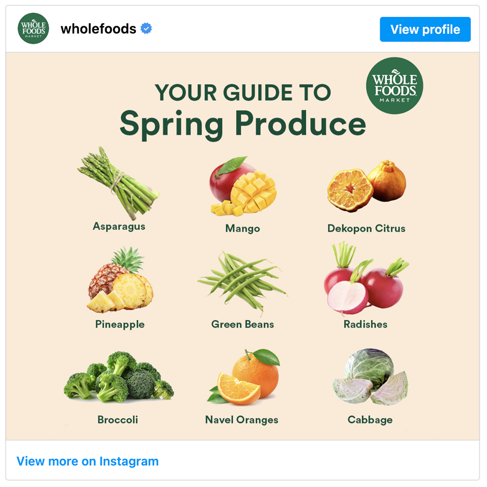 Get social with Whole Foods Market | April 7, 2025 5:00 AM