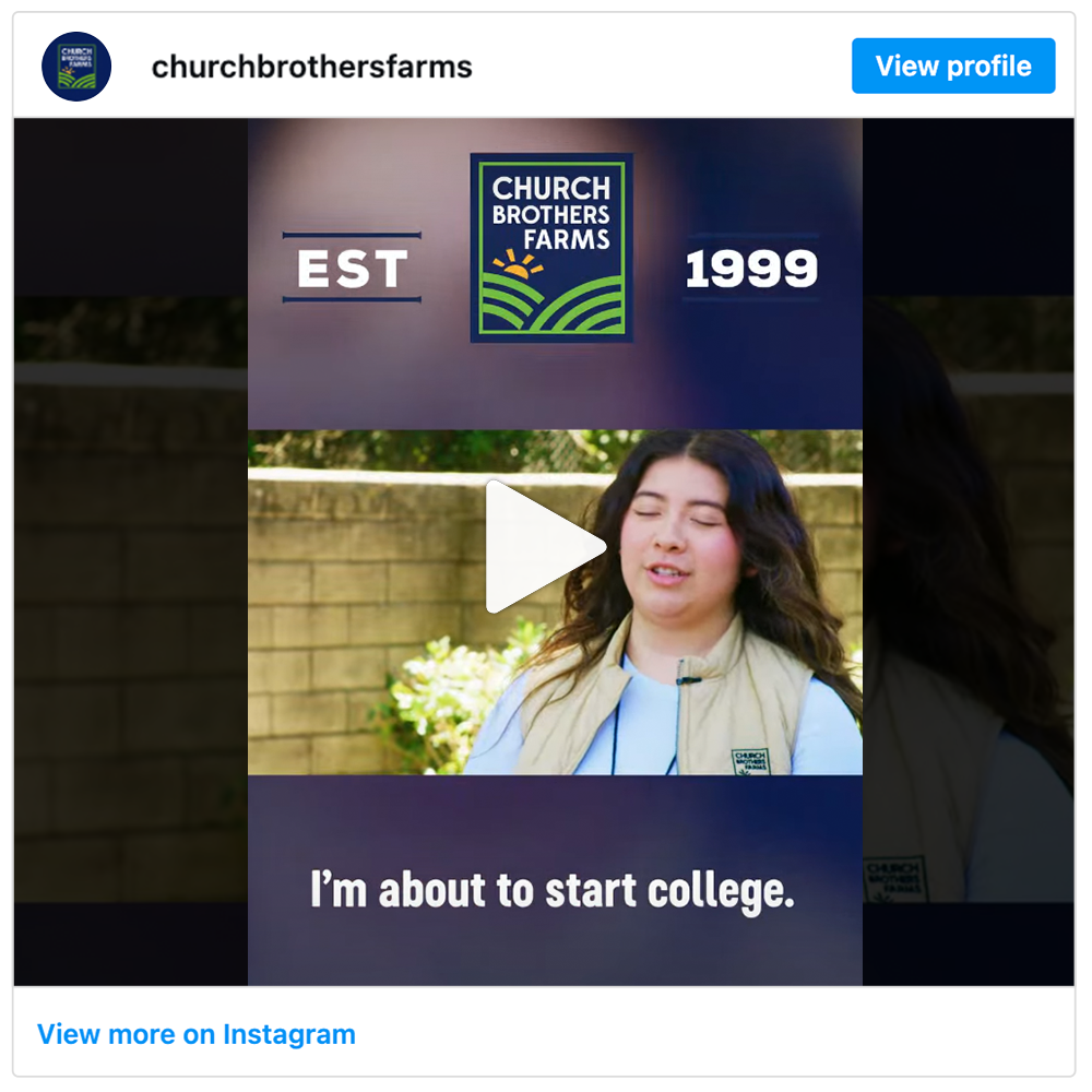Get social with Church Bros Farms | March 24, 2026 6:00 AM