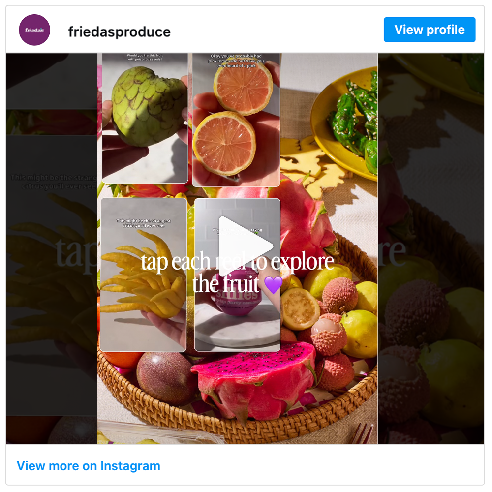 Get social with Frieda's | March 25, 2026 6:00 AM